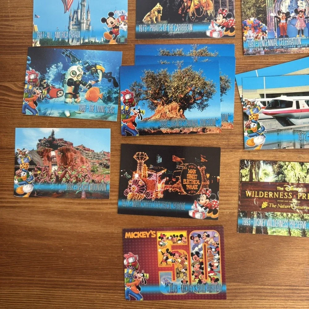 30th Anniversary Walt Disney World Trading card lot